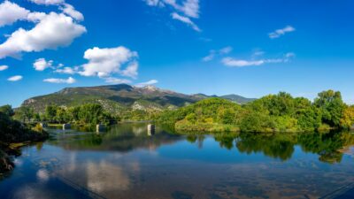 Panoramic,Autumn,View,Of,The,River,Nestos;,One,Of,The